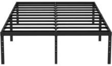 Queen Bed Frame Metal Platform 18 Inch High