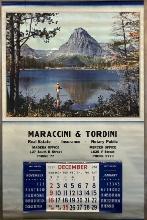 1951 Large Vintage Advertisment Calendar