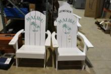 Lot of 2 Malibu Adirondack Chairs
