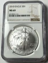 2010 American Silver Eagle NGC MS69