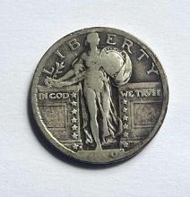 1920-S Standing Liberty Silver Quarter Fine