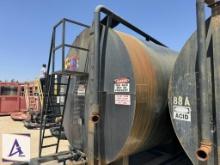 Tiger 500-BBL Round Acid Tank - Clean Inside (BILL OF SALE ONLY)
