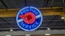 Retro Pontiac Service Neon Sign