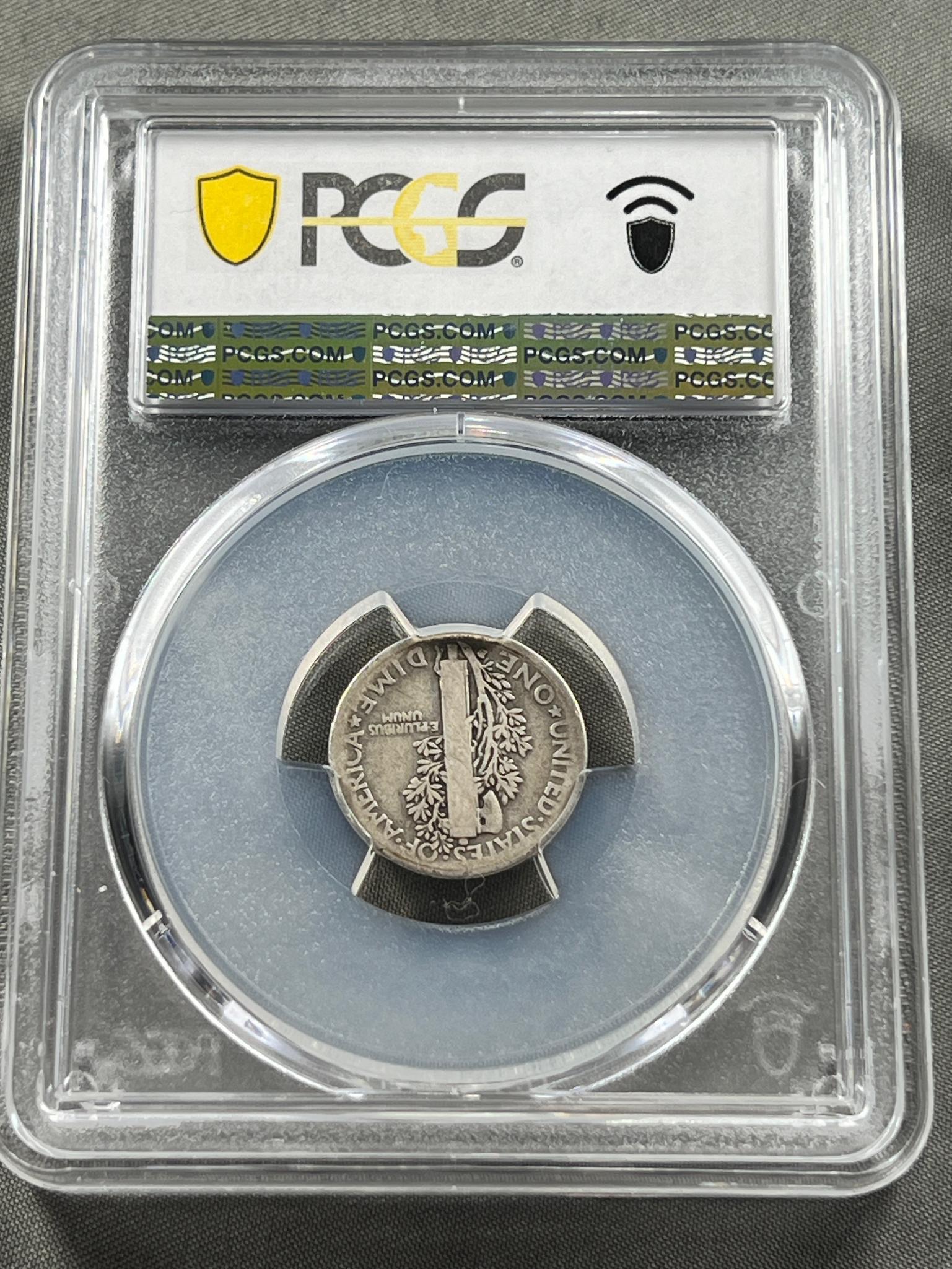 KEY DATE 1916-D Mercury Dime in PCGS G04 holder