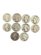 1934-1943 Vintage Silver Quarter Coin Collection