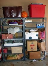 Garage Shelves with Contents