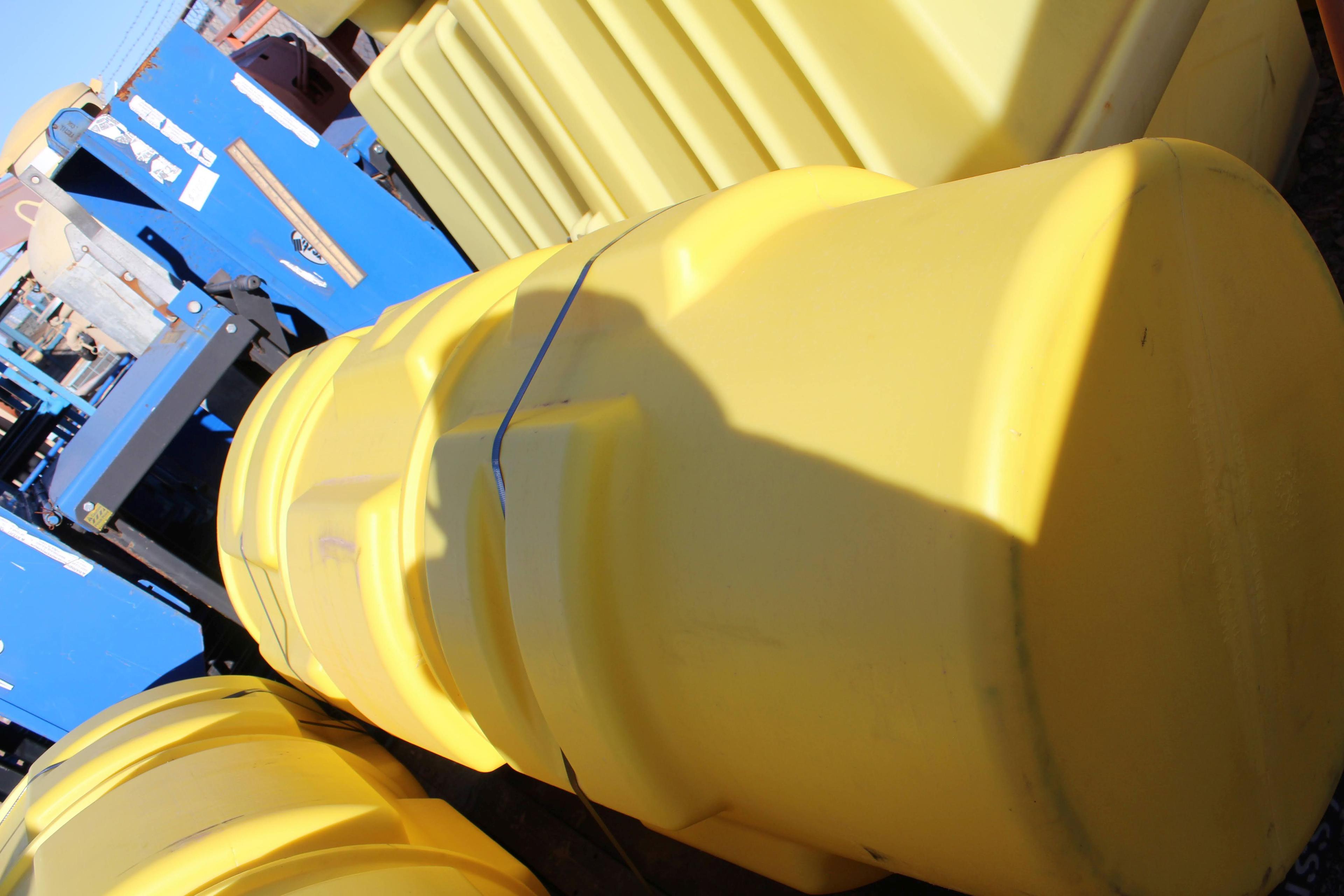 Yellow 65 Gal Salvage Plastic Drum - Eagle Manufacturing