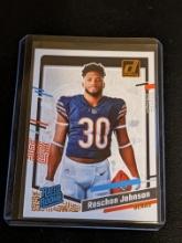 2023 Donruss Roschan Johnson Rated Rookie Copper Canvas RC #31 Chicago Bears