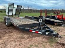 2001 PEUGEOT UTILITY TRAILER WITH FOLD DOWN RAMPS