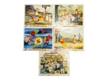 Lot of 5 Vintage Disney Posters - Winnie the Pooh -Numbered! 11x13