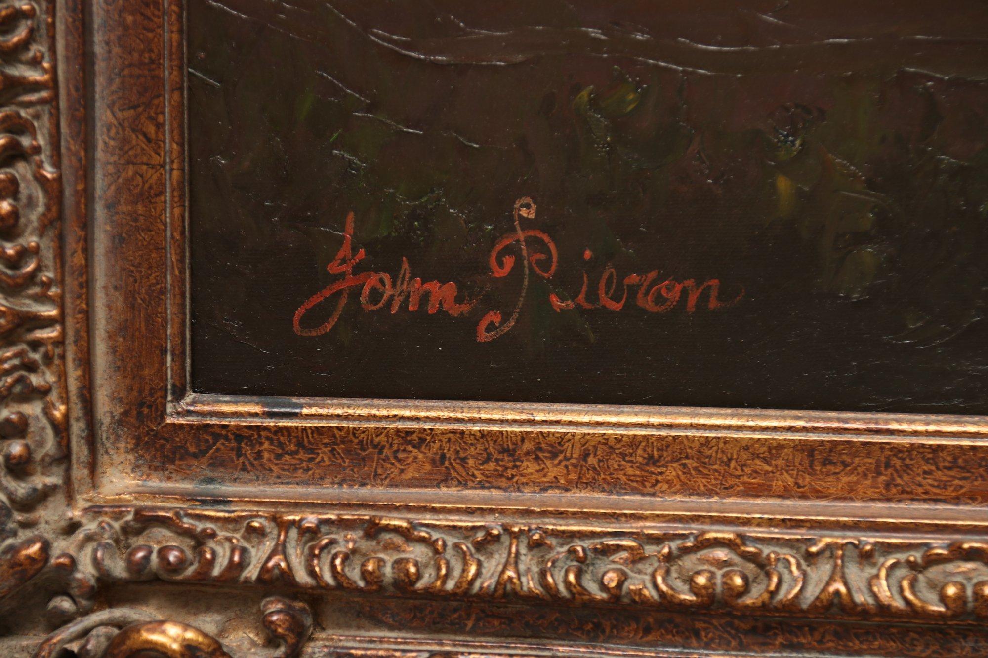 John Pieron French/American Mid-20th Century Framed Oil On Canvas Signed By Artist