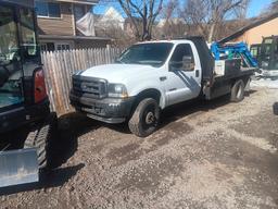 2004 Ford F350 flat bed truck