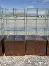 (Las Vegas, NV) (2) Glass Display Cases NOTE: This unit is being sold AS IS/WHERE IS via Timed Aucti