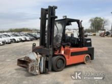2013 Lowry L180XDS Cushion Tired Forklift Runs, Moves, Operates) (Battery Needs to be Mounted Correc