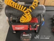 (Jurupa Valley, CA) Milwaukee Cordless Air Compressor (Used) NOTE: This unit is being sold AS IS/WHE