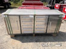 Steelman 7ft Work Bench With 10 Drawers & 2 Cabinets (New/Unused) (Silver) NOTE: This unit is being 
