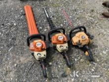 (2) Stihl Hedge Trimmers & (1) Poulan Hedge Trimmer Condition Unknown