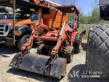 1998 Kubota L35 Mini Tractor Loader Backhoe Not Running, Operational Condition Unknown, Worn SN Tag,