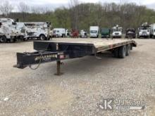 2008 Millennium 0D25PG T/A Tagalong Flatbed Equipment Trailer Rust Damage, Seller States: Bearings N