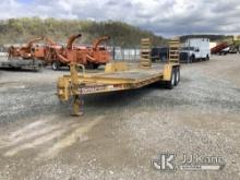 2020 Monroe Towmaster TC-12D T/A Tagalong Equipment Trailer Rust Damage