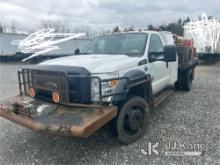 2016 Ford F550 4x4 Spray Truck Runs & Moves, PTO Work, Pump Untested Condition Unknown, Check Engine