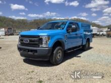 2018 Ford F250 4x4 Extended-Cab Enclosed Service Truck Runs & Moves, Rust & Body Damage