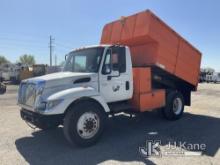 2004 International 4300 Chipper Dump Truck Runs Moves & Dump Operates, Abs Light On, Cracked Windshi