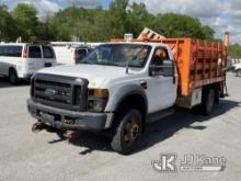 2015 Ford F450 4x4 Flatbed Truck NO BRAKES, Runs & Moves, Engine Light On, Body & Rust Damage, MUST 
