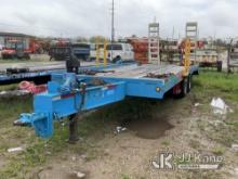 2000 Allegheny FB-12T T/A Tagalong Flatbed Trailer Jack Operates