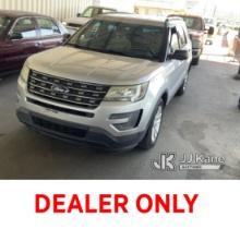 2016 Ford Explorer 4-Door Sport Utility Vehicle Runs & Moves, Paint Damage, Body Damage, Passed Smog