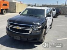 2015 Chevrolet Tahoe Police Package Sport Utility Vehicle Runs & Moves, Interior Is Stripped Of Part