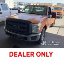 2015 Ford F250 Pickup Truck Runs & Moves, Low On Fuel