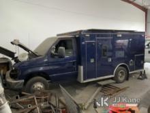 2010 Ford E350 Cutaway Ambulance Not Running, Condition Unknown