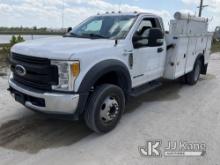 2017 Ford F550 URD/Flatbed Truck Runs & Moves) (FL Residents Purchasing Titled Items - tax, title & 