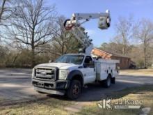 Altec AT37G, Articulating & Telescopic Bucket Truck mounted behind cab on 2015 Ford F550 Service Tru