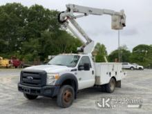 Altec AT37G, Articulating & Telescopic Bucket Truck mounted behind cab on 2014 Ford F550 Service Tru