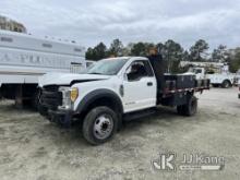 2017 Ford F450 Flatbed Truck Wrecked, Airbags Deployed, Parts Only) (Operating Condition Unknown
