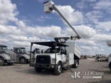Altec LR7-60E70, Over-Center Elevator Bucket Truck mounted behind cab on 2017 Ford F750 Service Truc