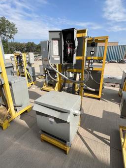 PORTABLE LOAD CENTER SKID WITH SINGLE PHASE TRANSFORMER; 480 DELTA; 120/240