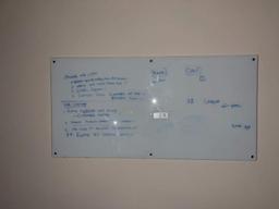 SAMSUNG TV AND DRY ERASE BOARD