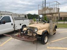 JEEP 4WD P/B 4 CYL GAS ENGINE; STANDARD TRANSMISSION; HUNTING SEATS; VIN# UNKNOWN; SELLING BILL OF S