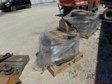Pallet With Air Compressor And Assorted Parts