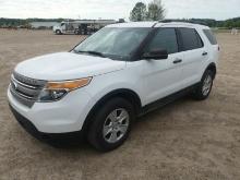 2013 Ford Explorer 4WD SUV, s/n 1FM5K8B89DGB15481: 4-door, 2wd, Gas Eng., A