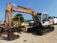 Hitachi EX100-2 Excavator, s/n 12L-31137 (Salvage): A/C, Manual Thumb, 8754
