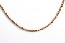 18-INCH 14K YELLOW GOLD ROPE CHAIN NECKLACE
