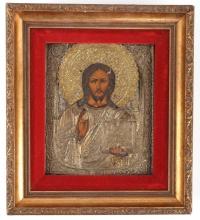 DEPICTION OF CHRIST ANTIQUE RUSSIAN ORTHODOX PAINT