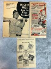 Phil Rizzuto, and (2) Johnny Mize Magazine Pages