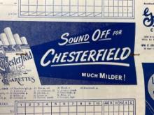 1952 NY Yankees Program -Mickey Mantle Is Listed In The Lineup