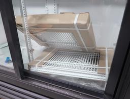 True 2-sliding door refrigerated merchandiser