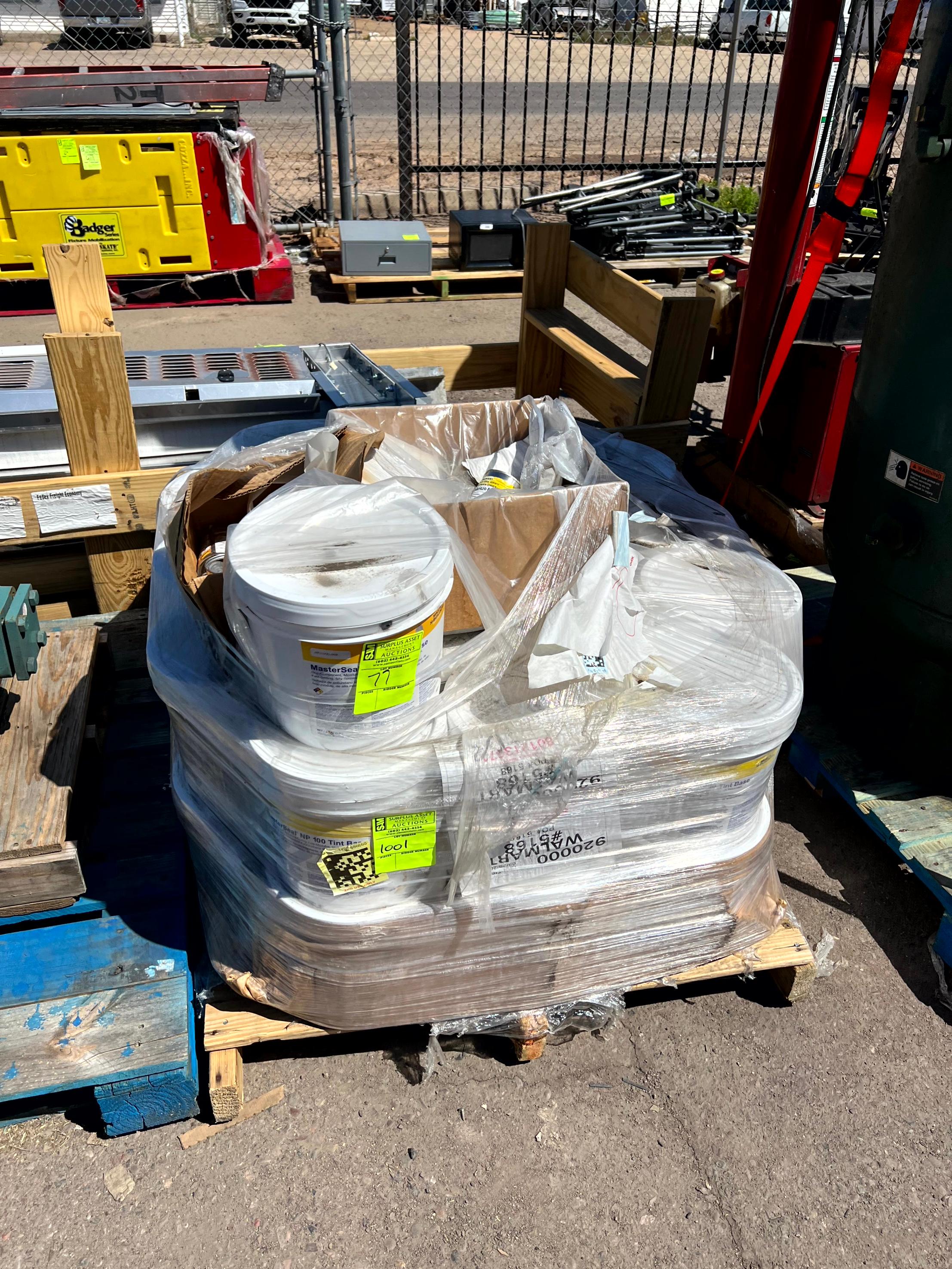 Pallet of Finishing Supplies